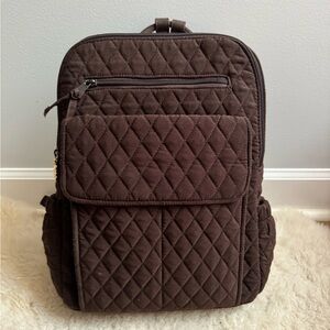 Vera Bradley Quilted Brown Backpack